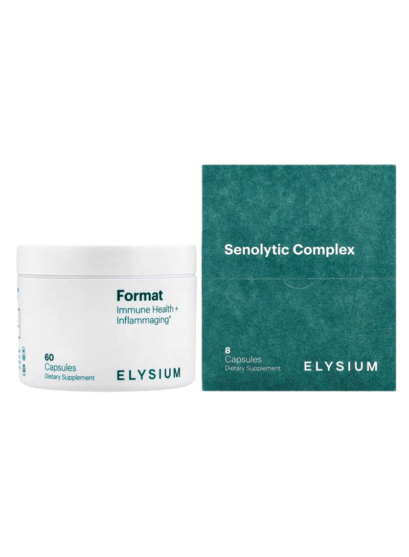 Format Immune Health + Inflammaging and Senolytic Complex, 68 Capsules